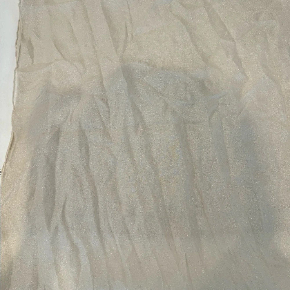 Authentic Dior sheer & shiny silk scarf